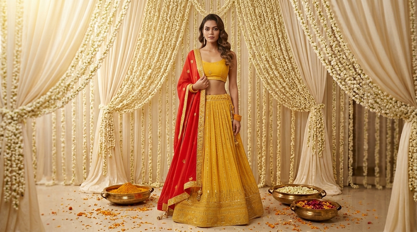 Sona Yellow Lehenga